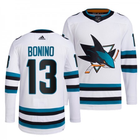 Miehille NHL San Jose Sharks Pelipaita Nick Bonino 13 Valkoinen Authentic